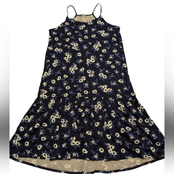 NWT Navy Floral Sleeveless Dress - Picture 1 of 2